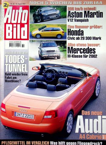 Deckblatt Auto Bild (32/2001)